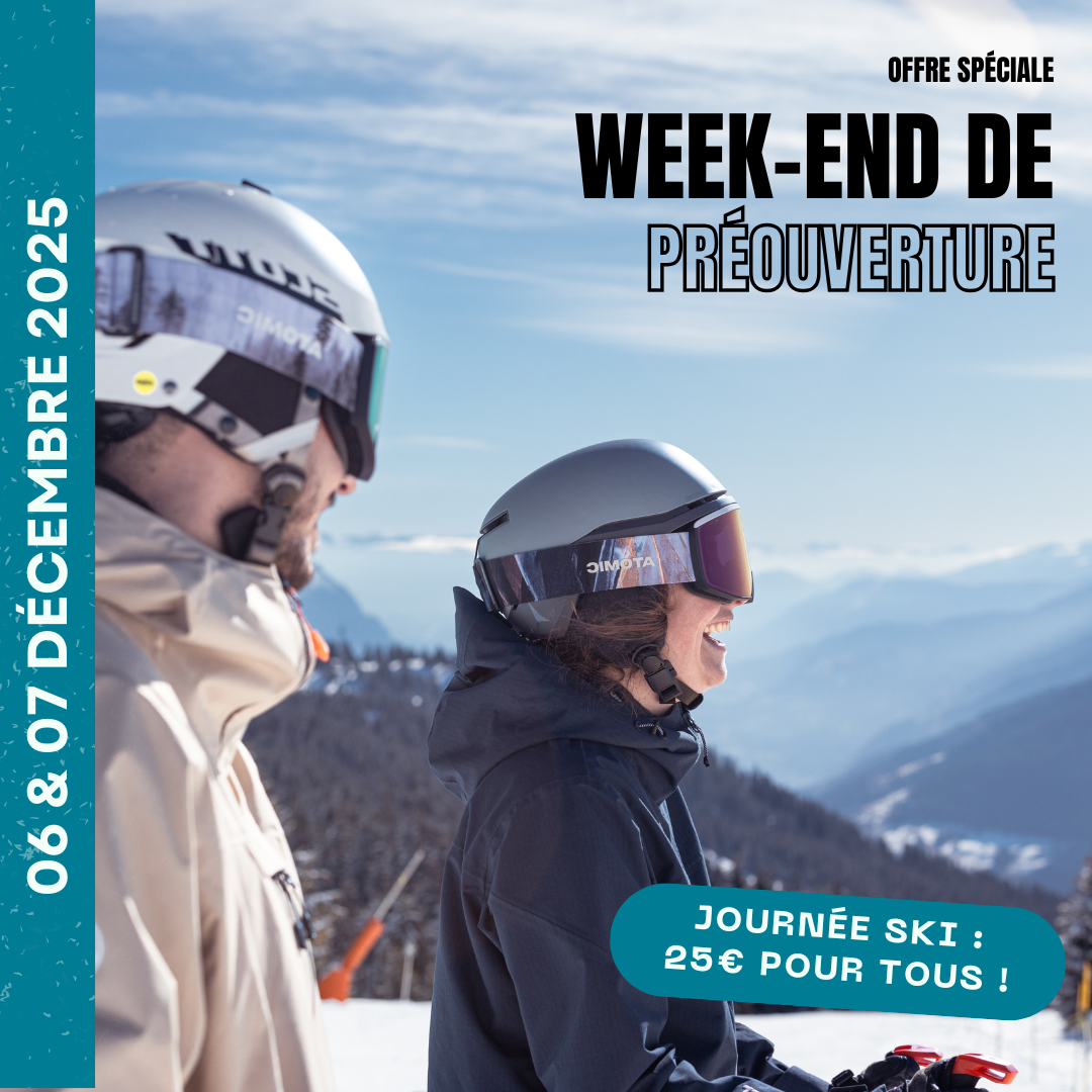 Week-end de préouverture du domaine skiable des Saisies