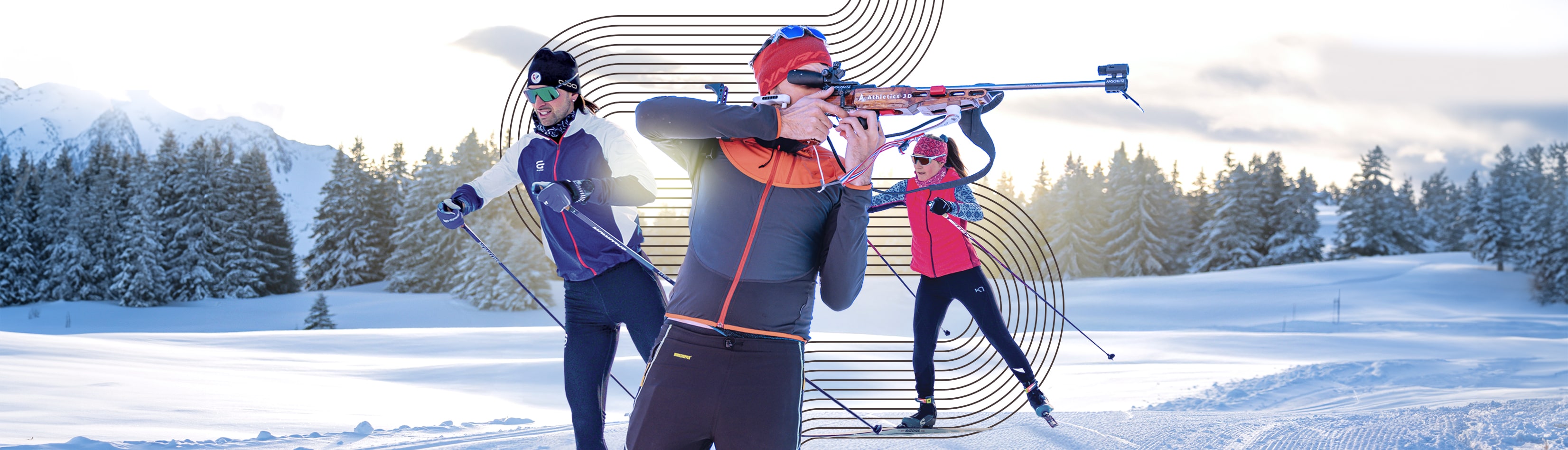 Ski nordique aux Saisies avec vue sur les pistes